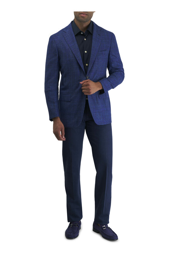 Kiton - Blue Glenplaid Sportcoat 