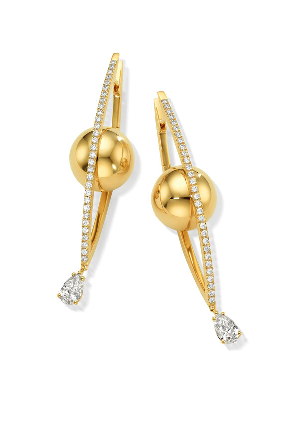 Cadar - Large Reflections Diamond Earrings