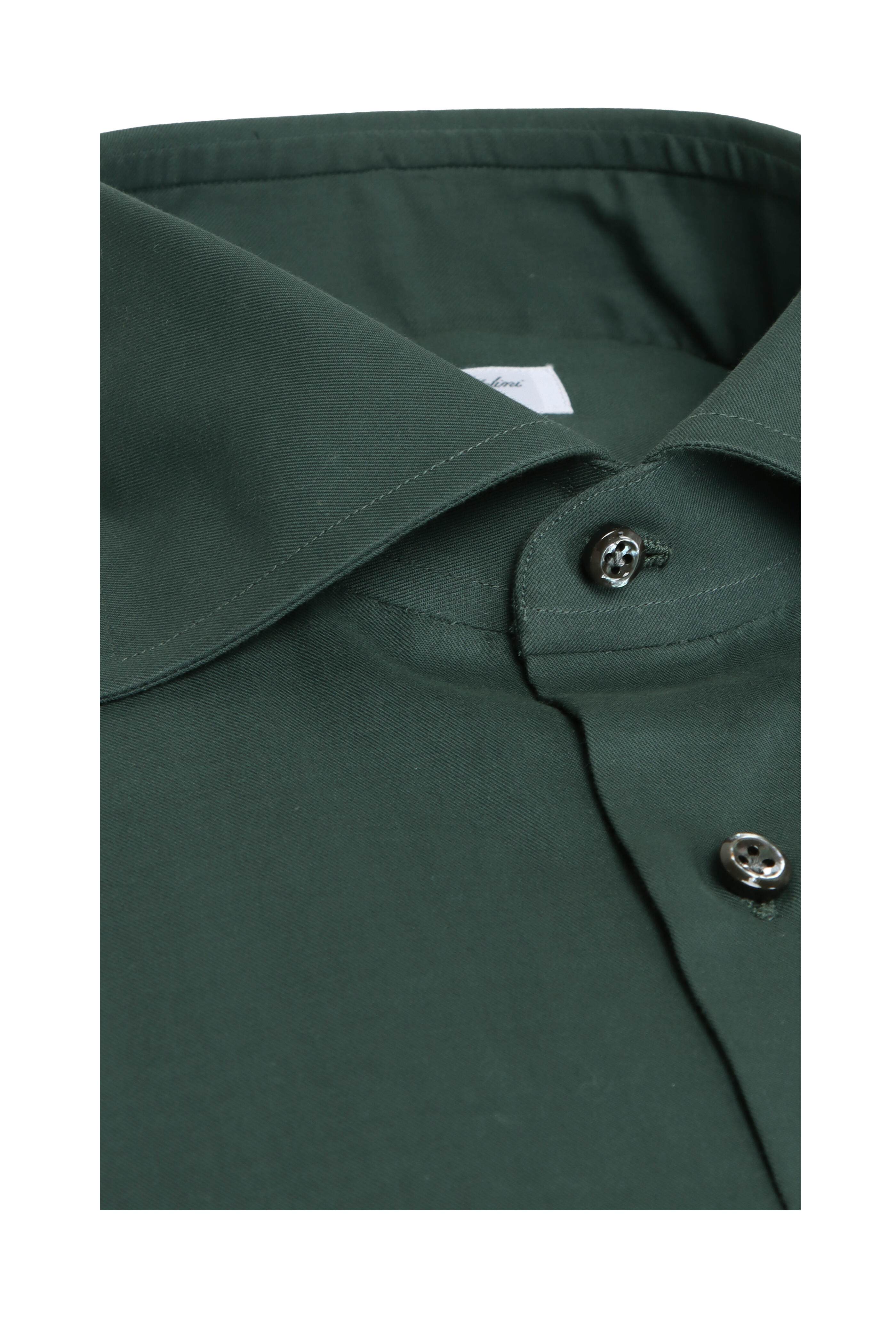 Cesare Attolini - Solid Sage Green Cotton Sport Shirt