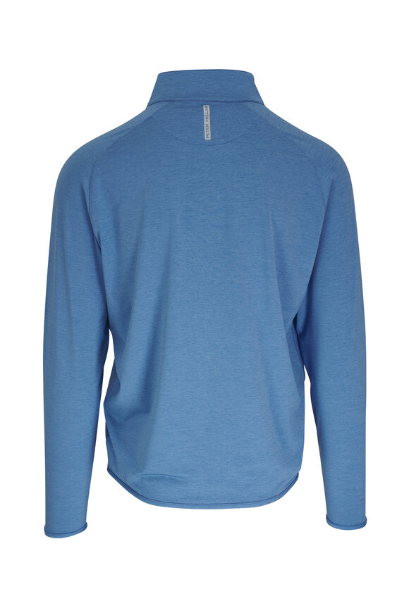 Peter Millar - Stealth Performance Blue Quarter Zip Pullover