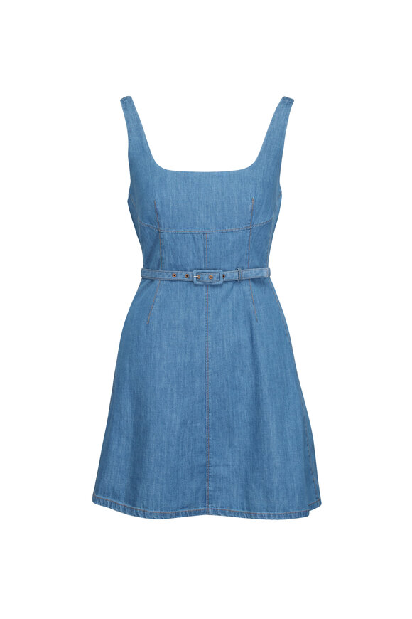 Tanya Taylor Paige Denim Mini Dress - view 1