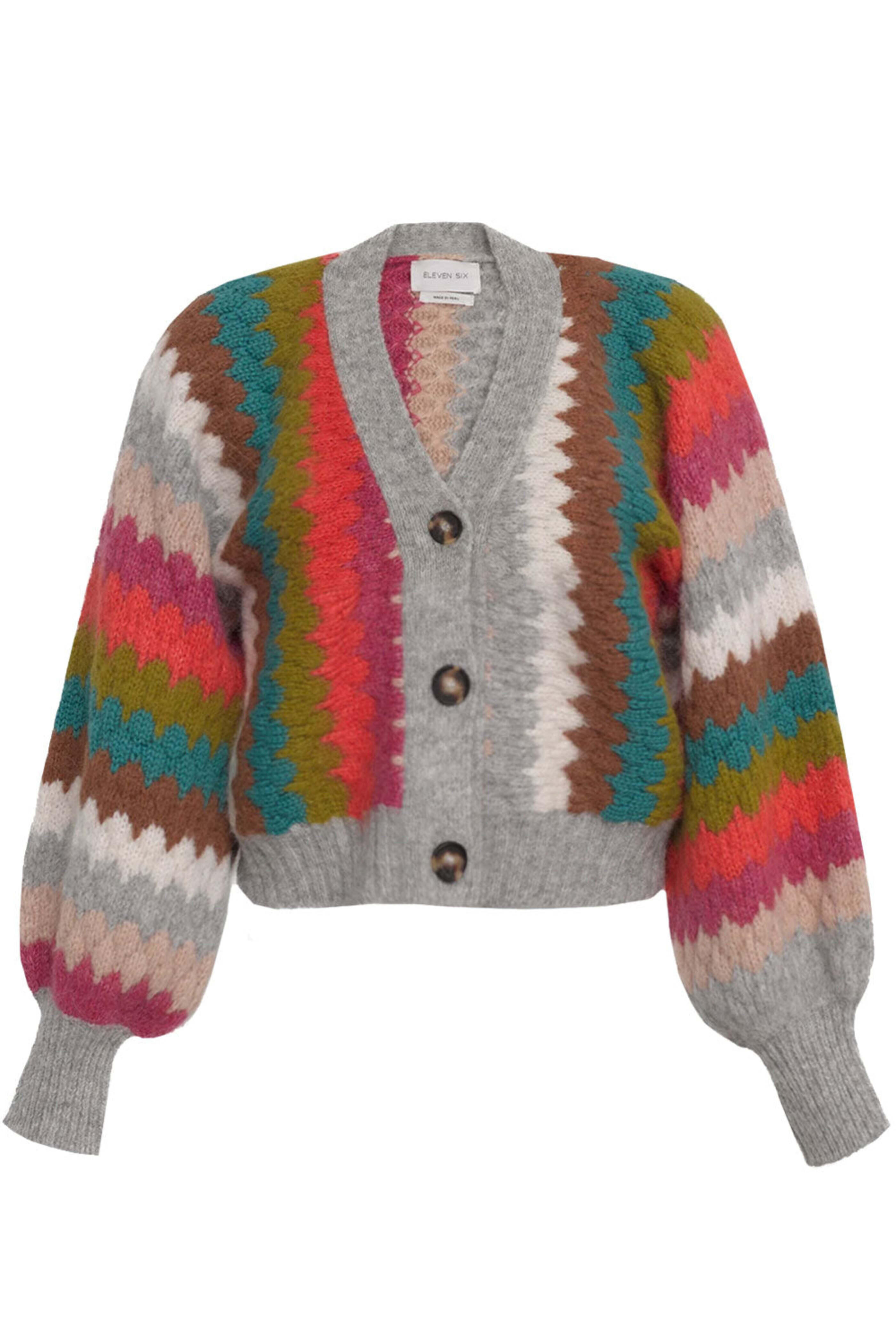Eleven Six - Multi Knit Charlie Cardigan