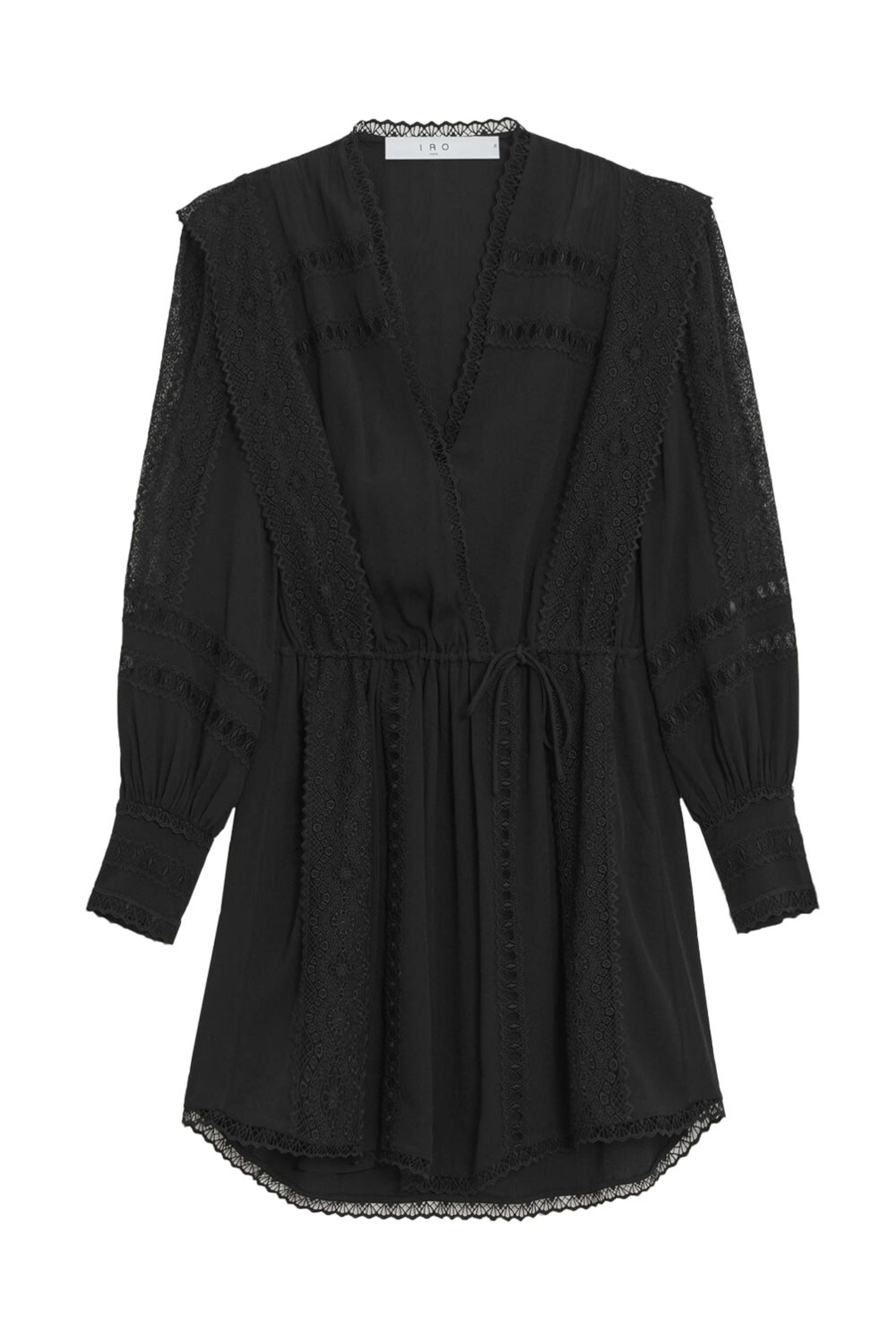 IRO - Black Long Sleeve Cassie Mini Dress