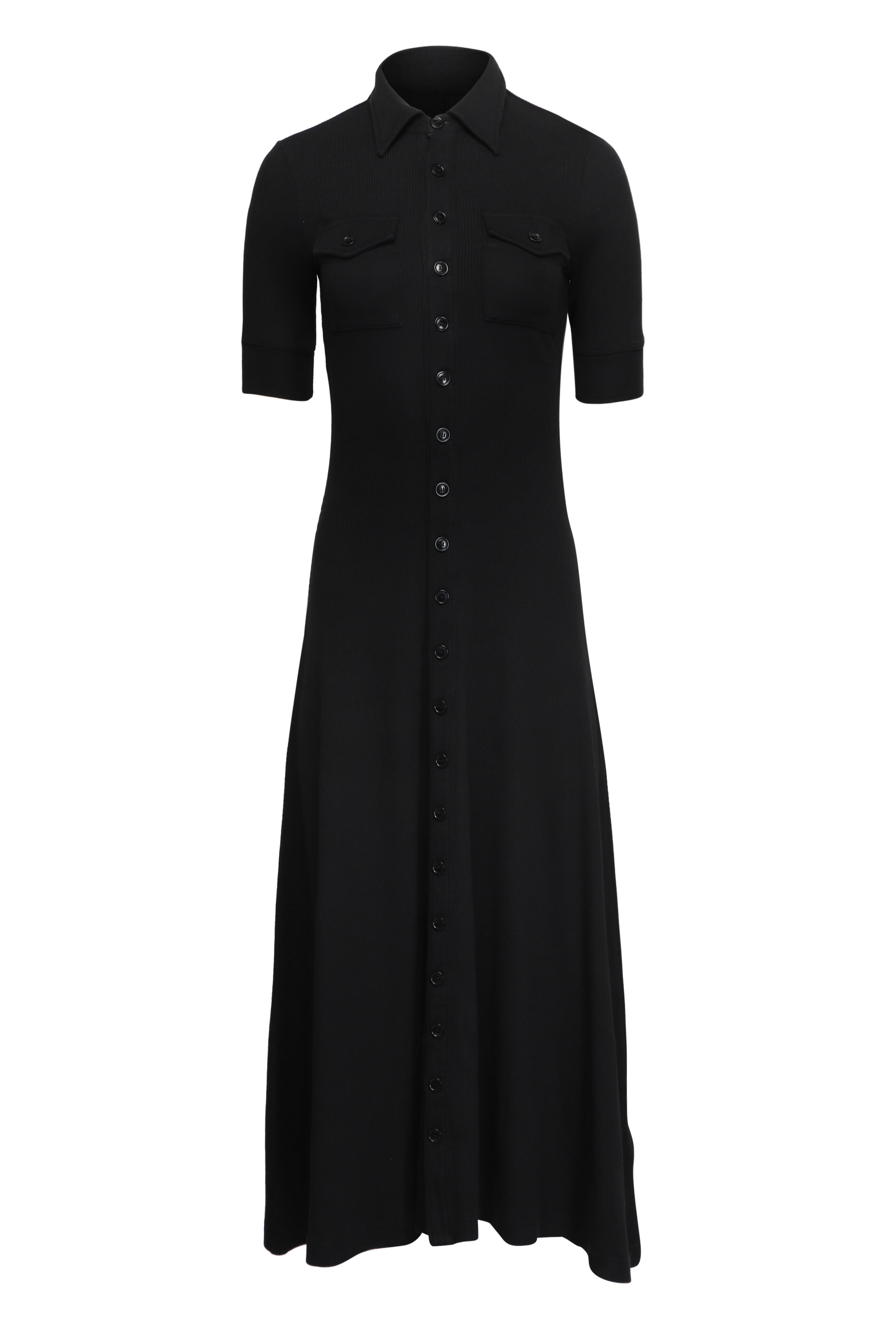 Citizens of Humanity - Amina Black Polo Midi Dress