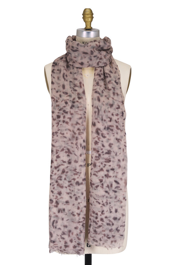 Brunello Cucinelli Leopard Print Cashmere Scarf - view 1