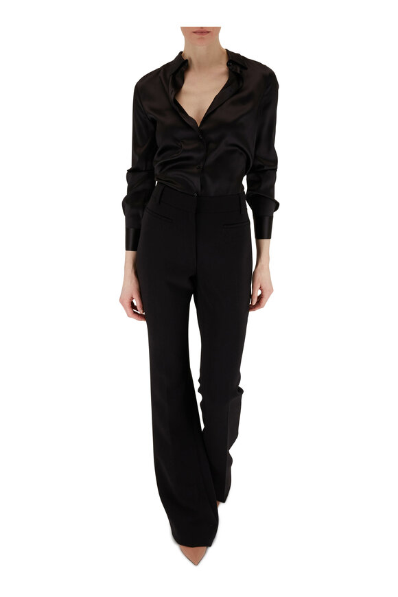 Tom Ford - Classic Black Silk Button Down Shirt