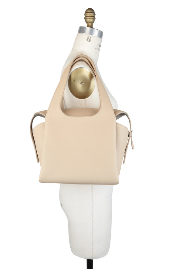 The Row - TR1 Natural Leather Small Tote Bag