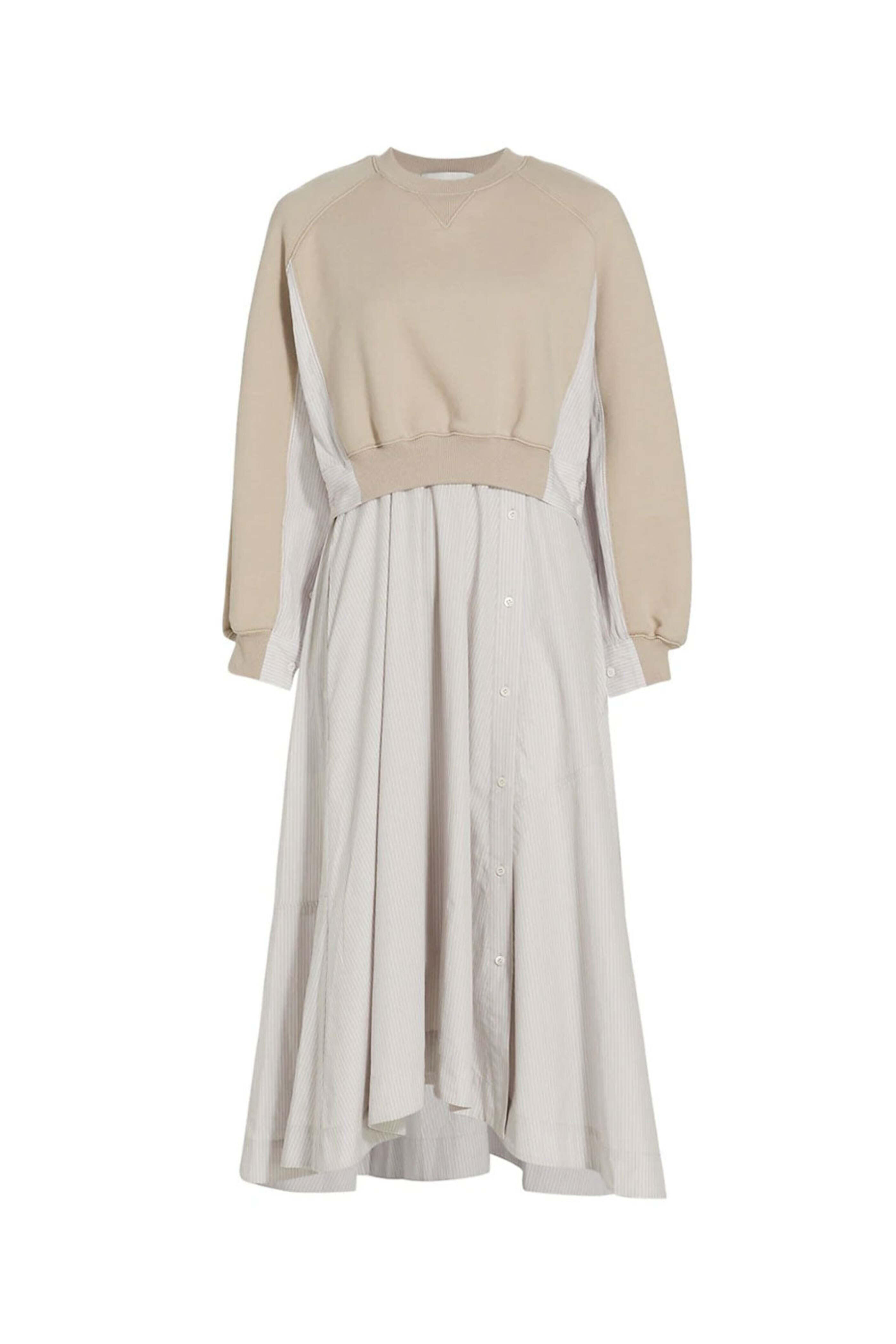 3.1 Phillip Lim - Sweatshirt Poplin Combo Dress | Mitchell