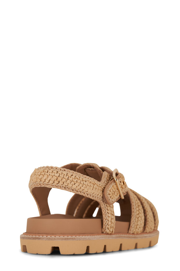 Prada - Natural Crochet Fisherman Sandal