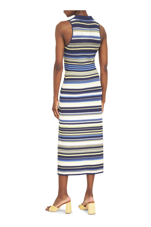 Simkhai Kerrin Multicolor Stripe Knit Midi Dress - view 4