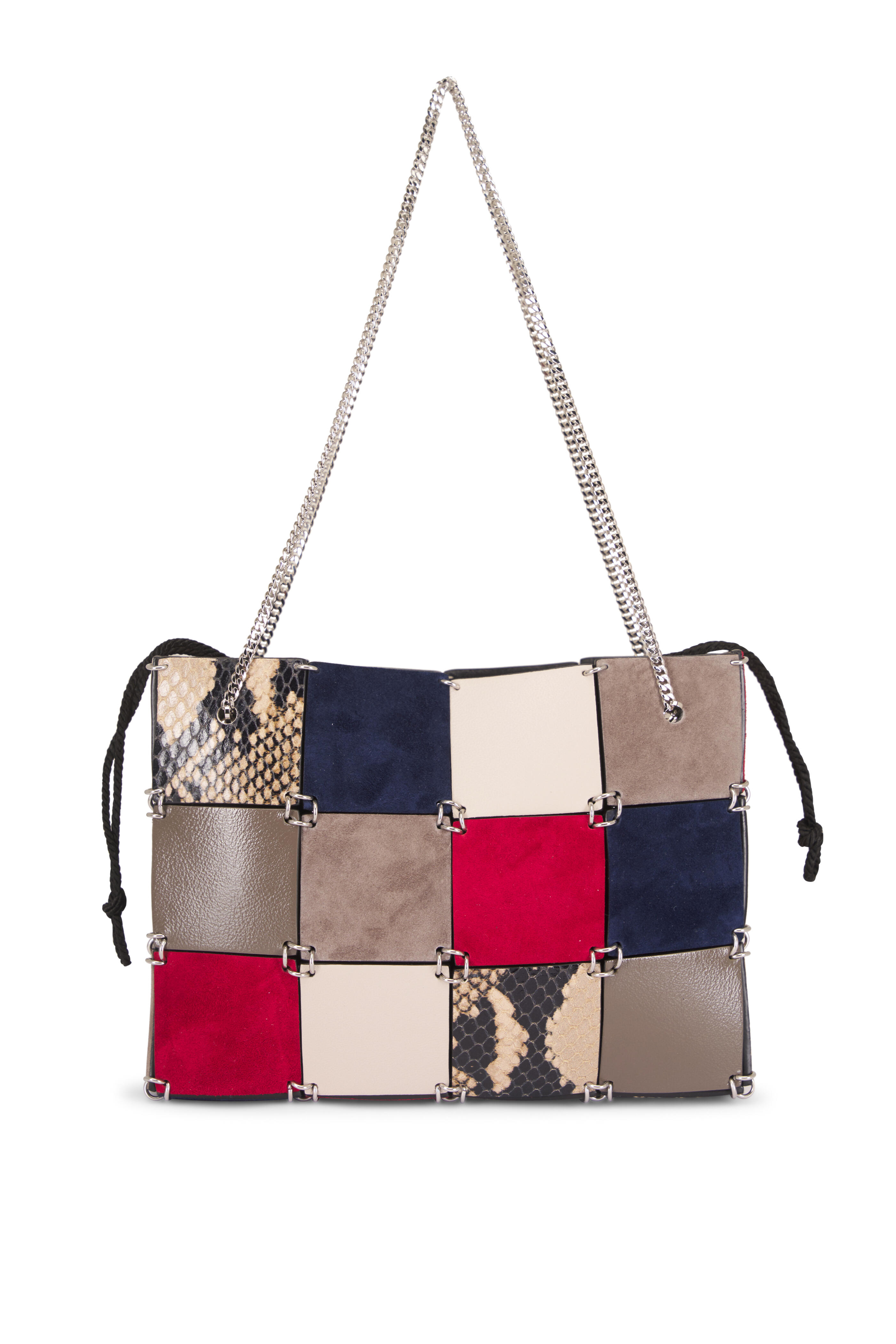 Khaite - Mini Emma Ruby Multi Leather Patchwork Tote - view 3