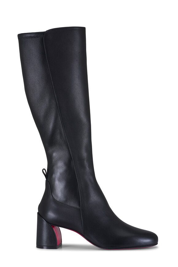 Christian Louboutin Jane Botta Black Leather Tall Boot, 55mm - view 4