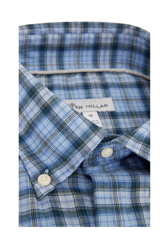 Peter Millar - Cottage Blue Page Autumn Cotton Sport Shirt