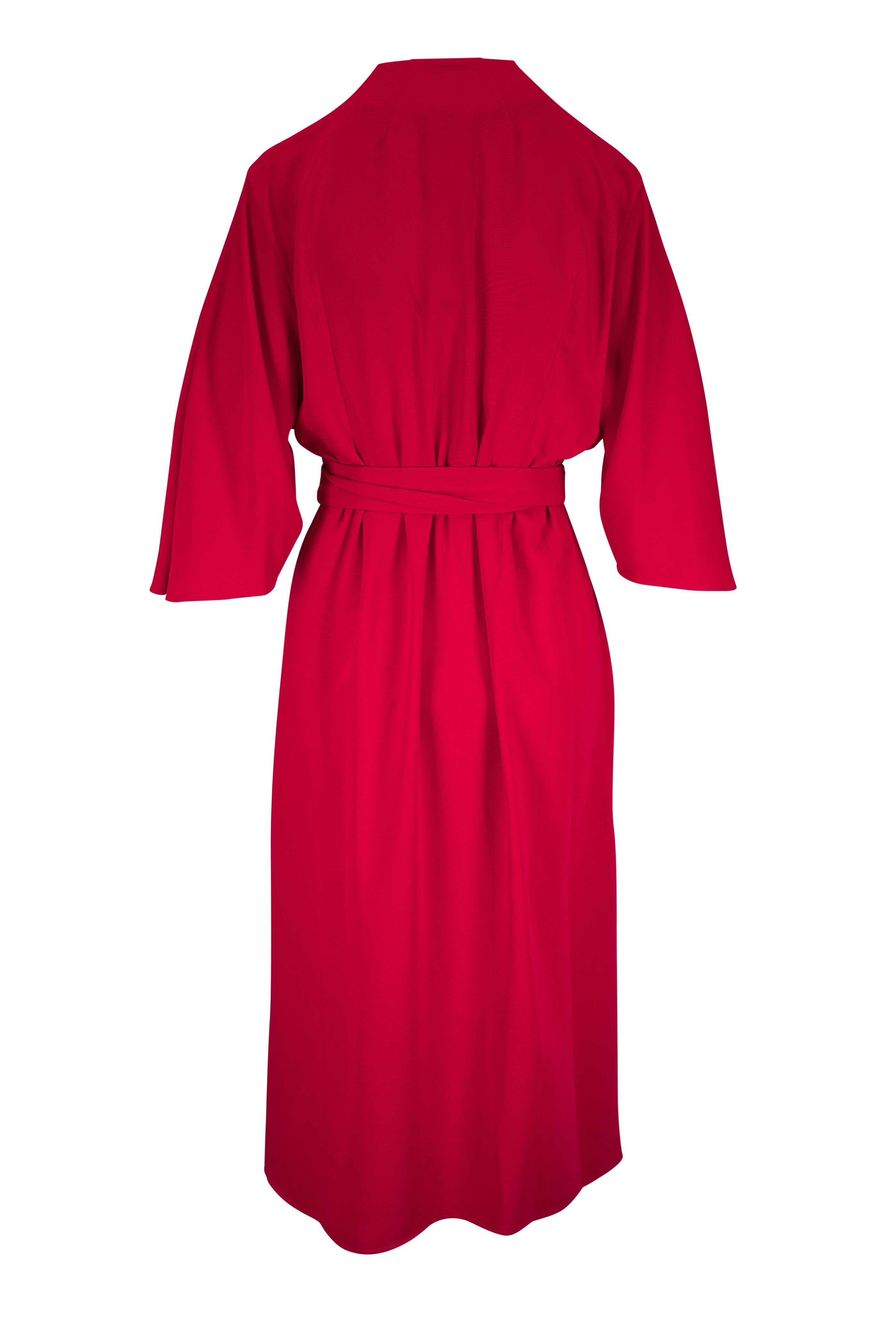 KZ_K Studio - Cinnabar Vermillion Wrap Dress