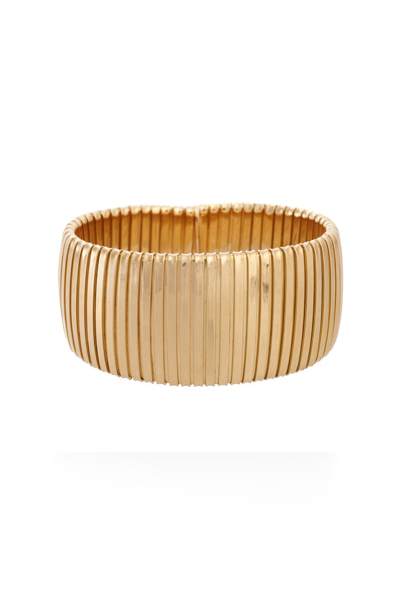 Sidney Garber 18k Yellow Gold Flat Golden Cuff