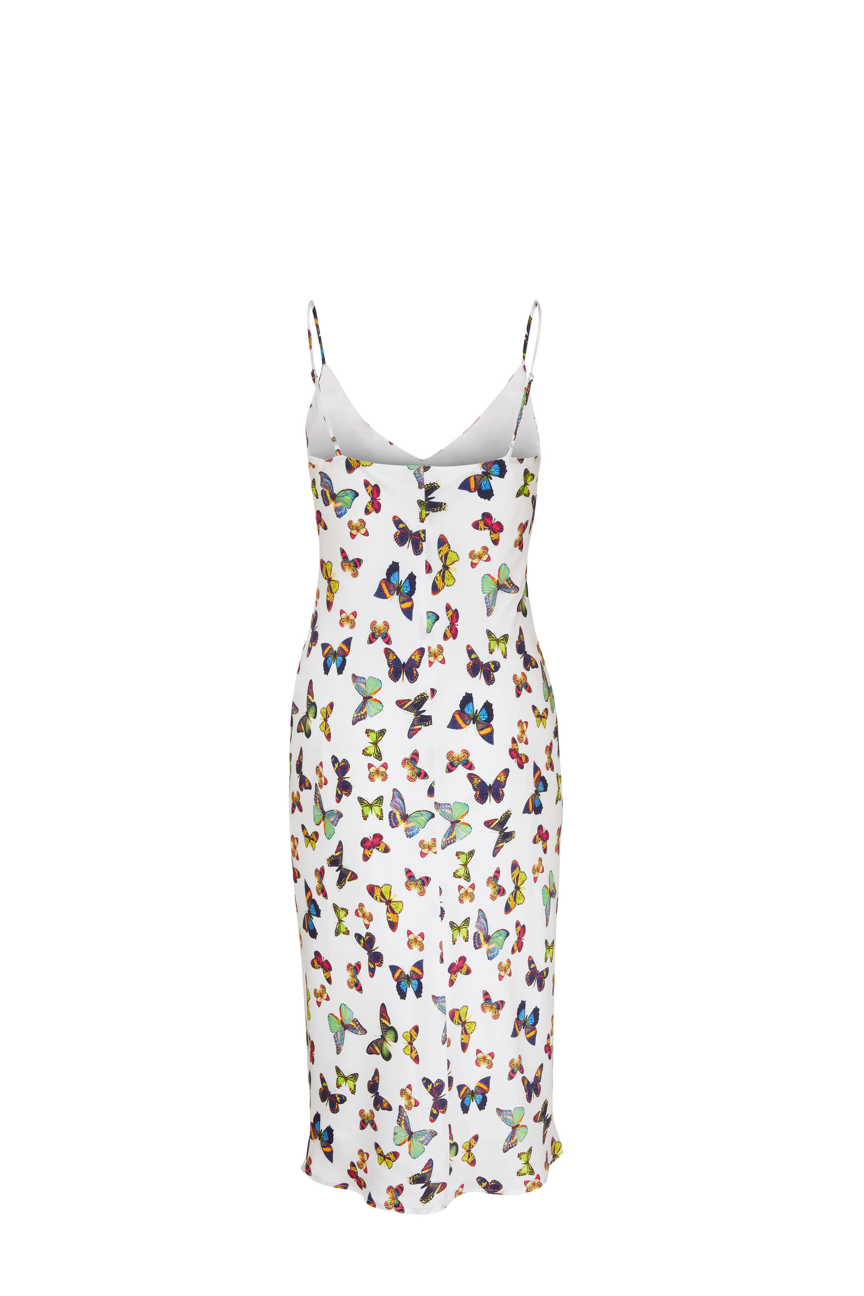 L'Agence - Jodie White Flutter Slip Dress