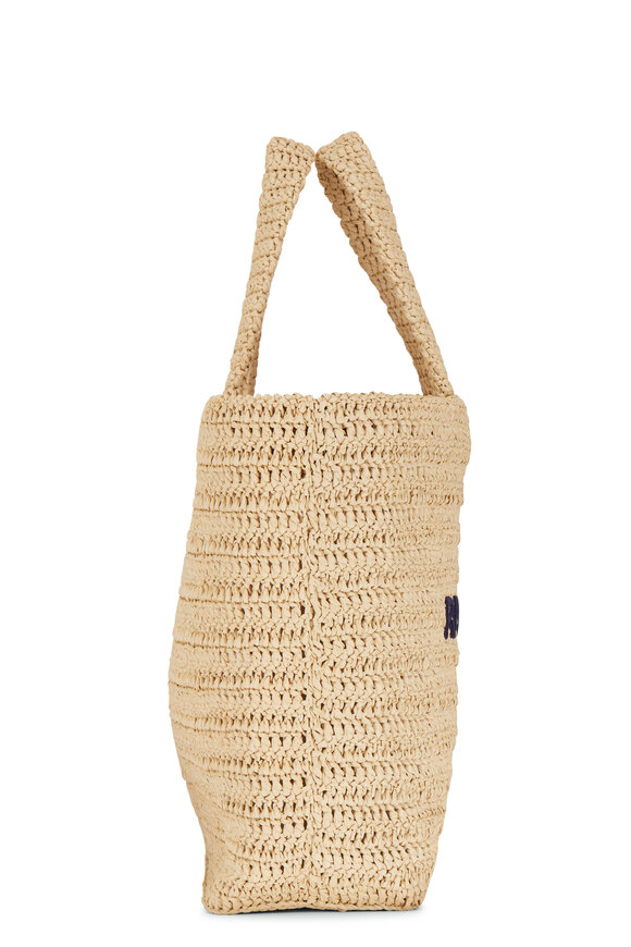 Saint Laurent - Natural Raffia Rive Gauche Tote