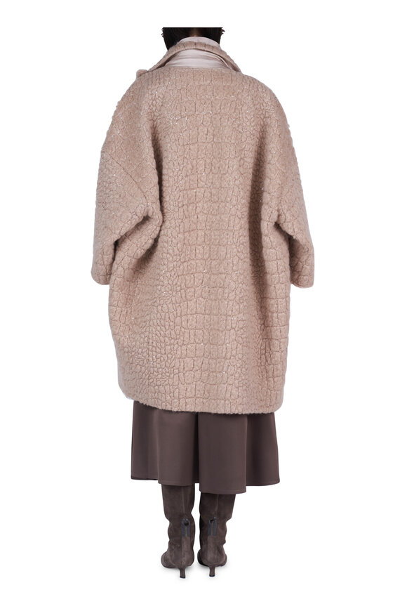 Brunello Cucinelli Embroidered Paillette Overcoat - view 3