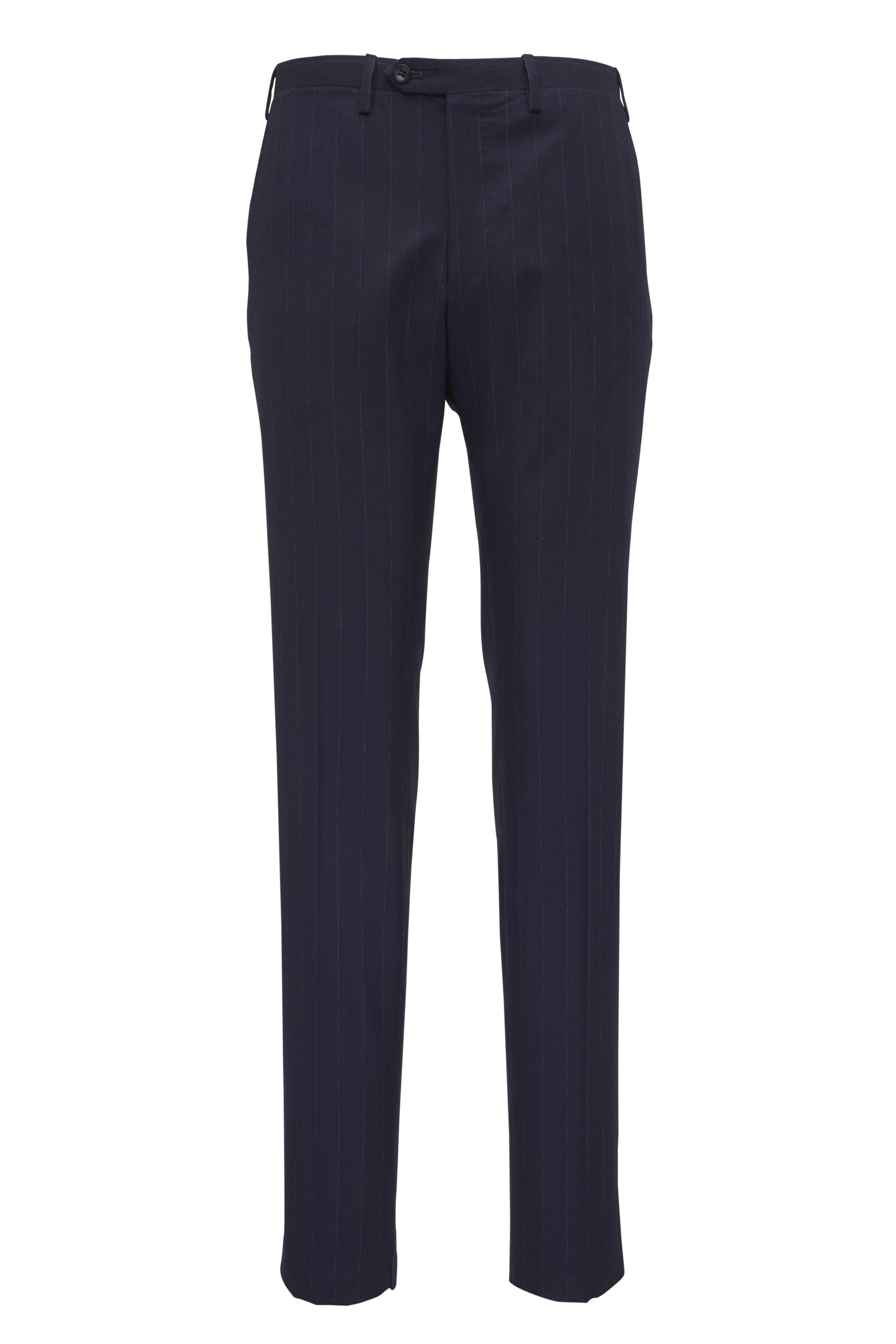 Kiton - Navy Wool & Cashmere Pinstripe Suit