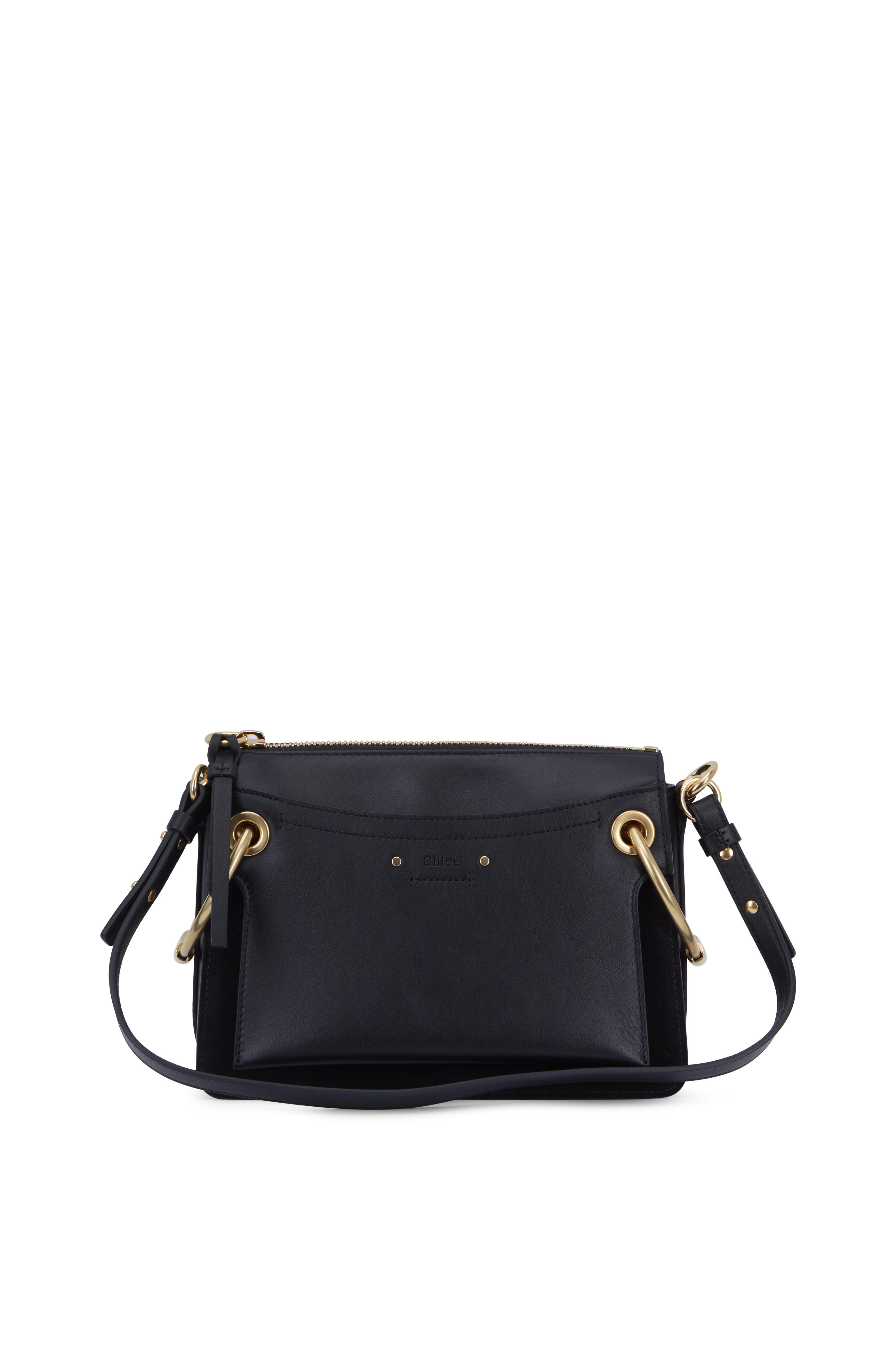 Chloe Roy Black Leather Medium Shoulder Bag Mitchell Stores