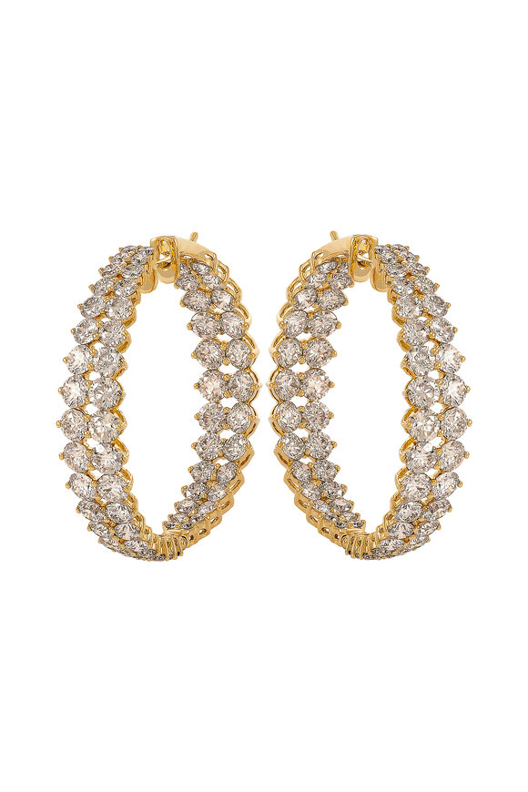 Etho Maria - 18K Brown Diamond Hoops