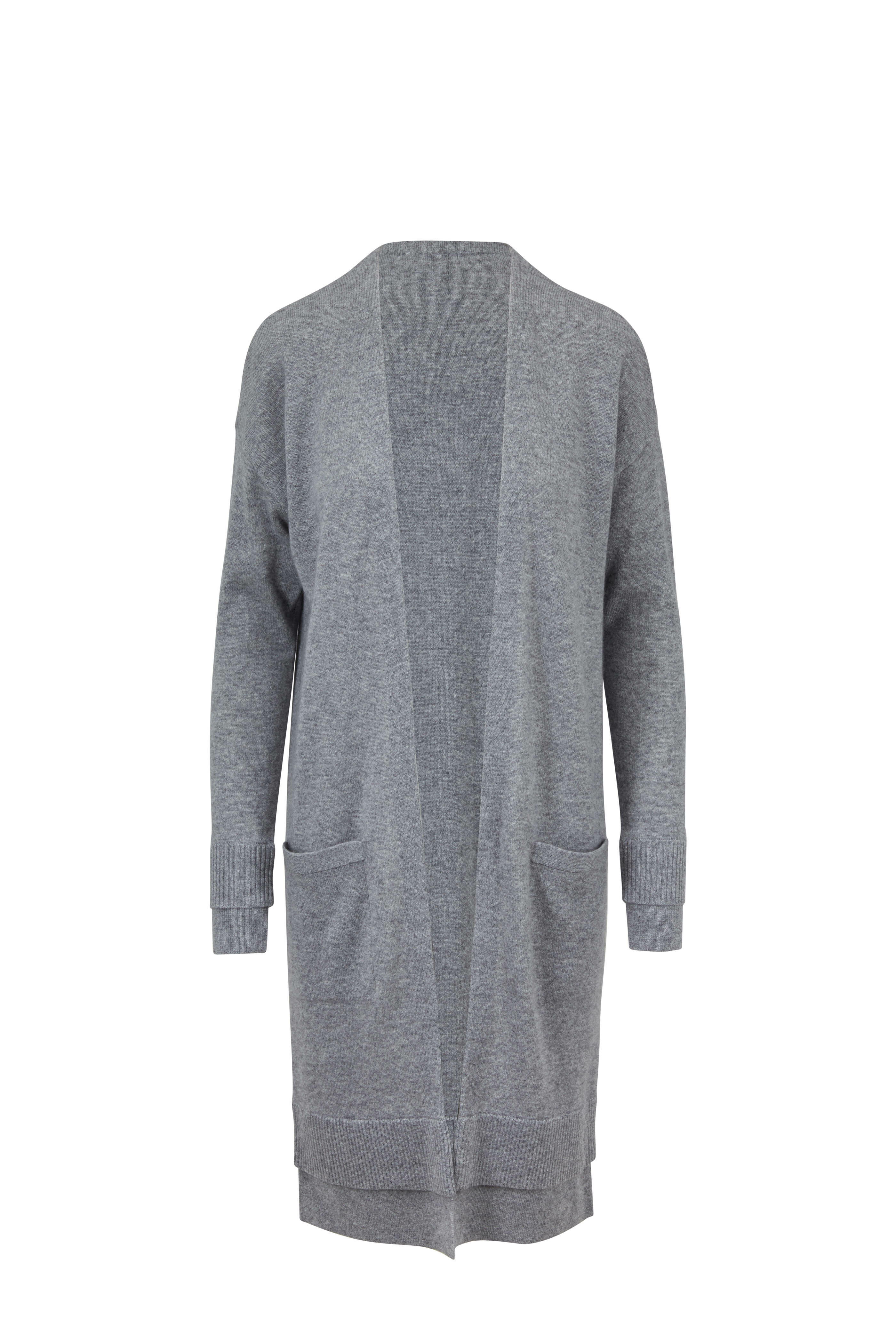 Veronica Beard - Acadia Gray Cashmere Open Cardigan