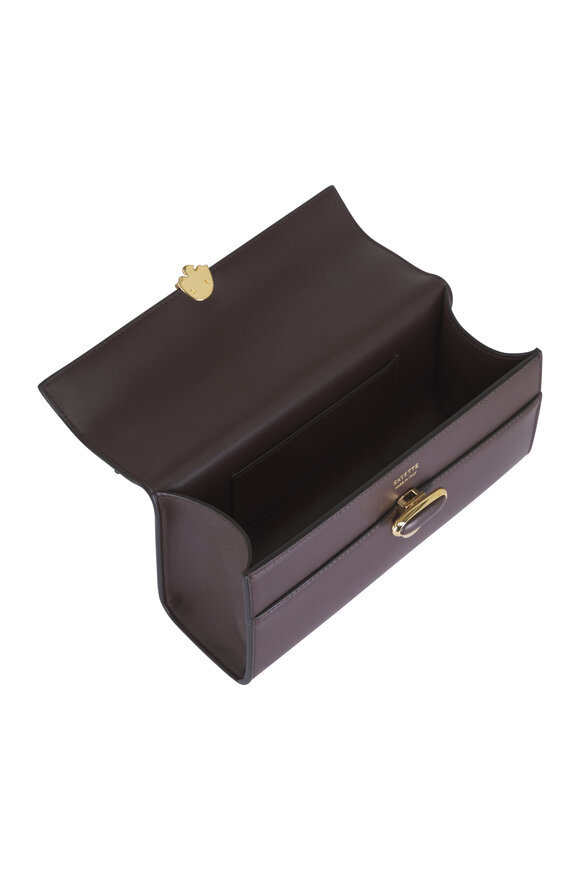 Savette Symmetry Pochette Coffee Leather Top Handle Bag - view 4