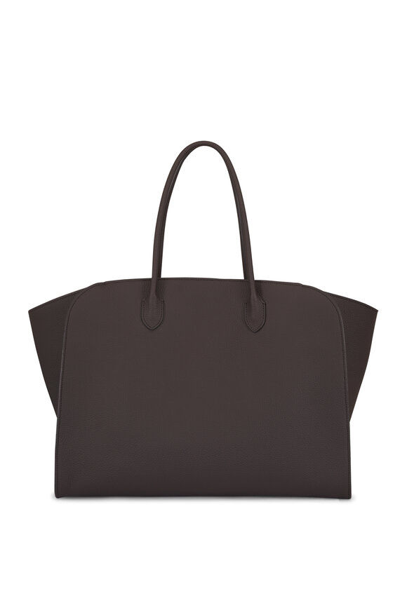 The Row Marlow Walnut Shadow Matte Grained Leather Tote - view 1