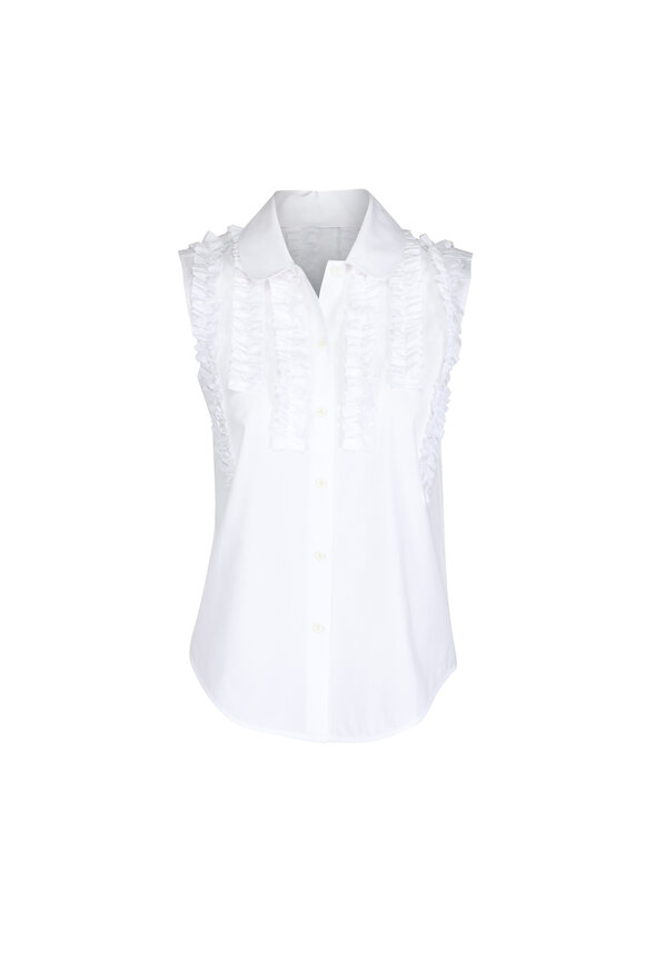 Lee Mathews Natural Charlotte Sleeveless Shirt