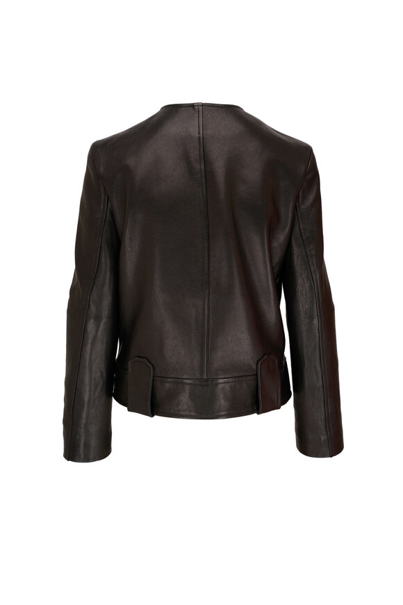 Khaite - Laybin Black Leather Jacket 