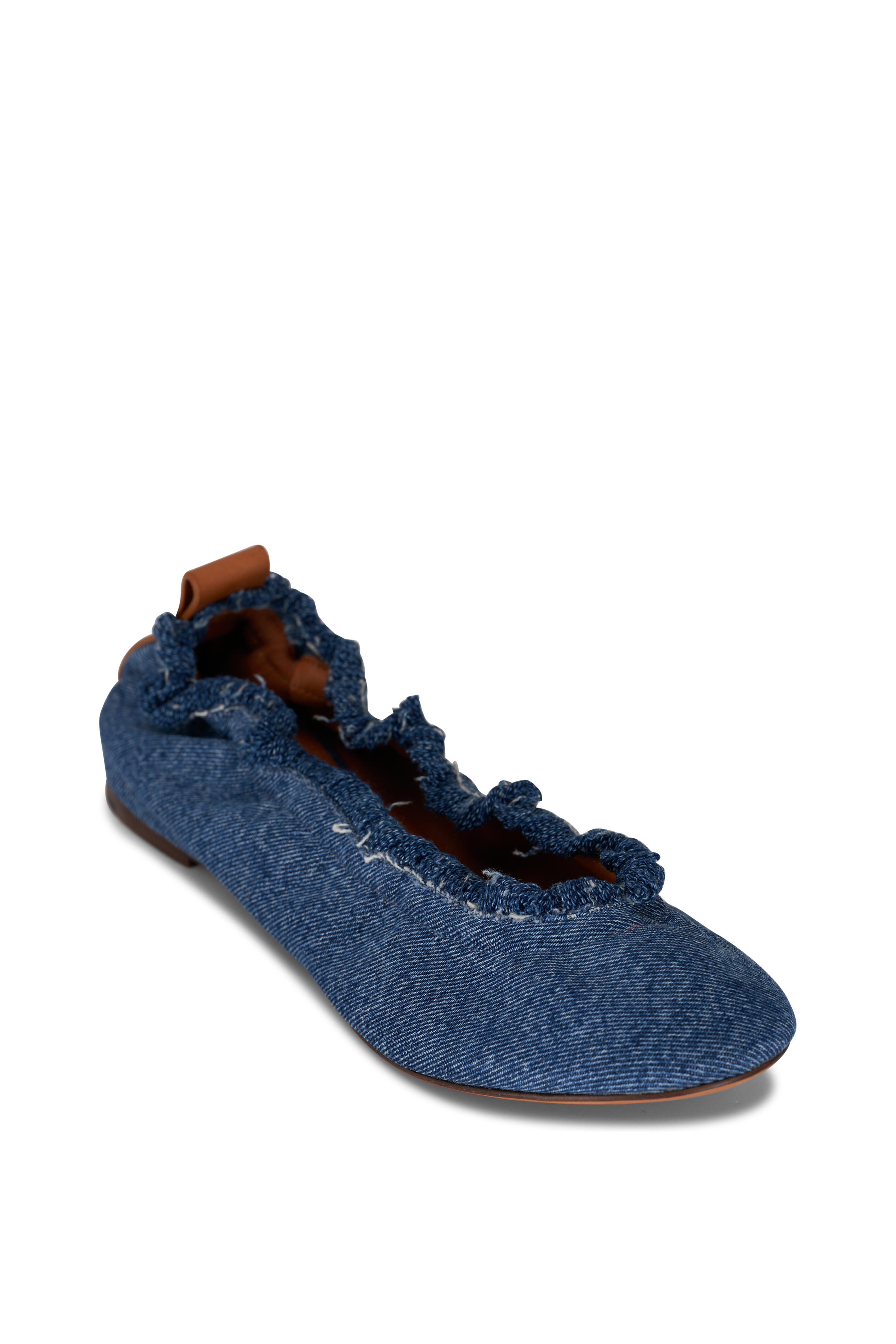 Lanvin - Blue Denim Ballerina Flat
