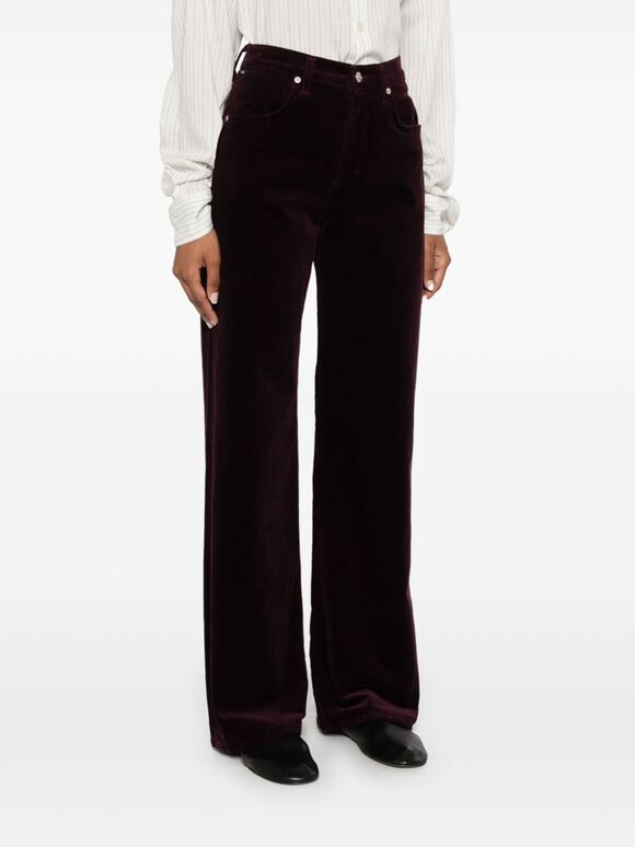 Citizens of Humanity - Annina Bordeaux Corduroy High Rise Wise Leg Pant