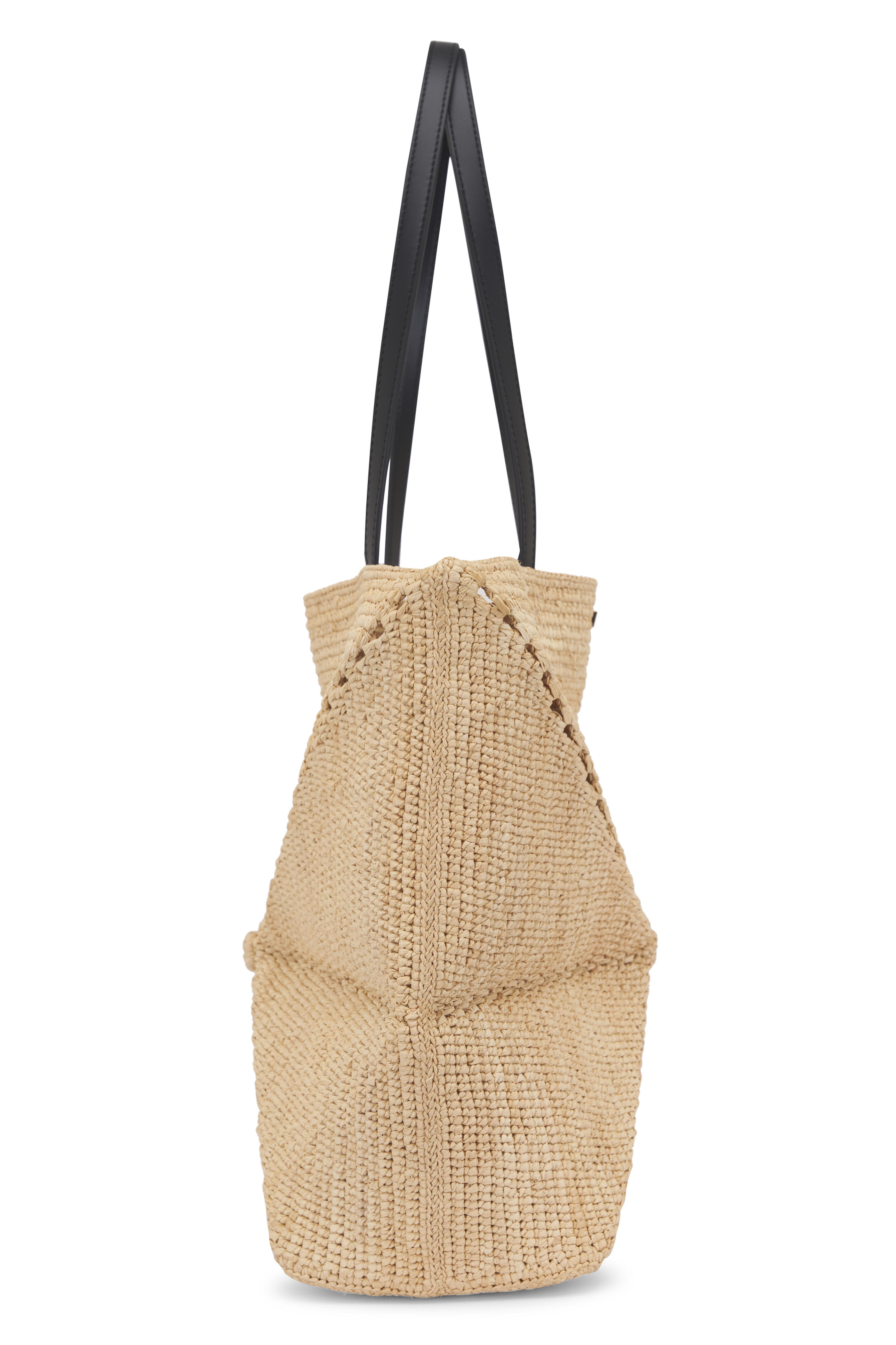 Loewe - Medium Puzzle Fold Raffia Tote | Mitchell Stores