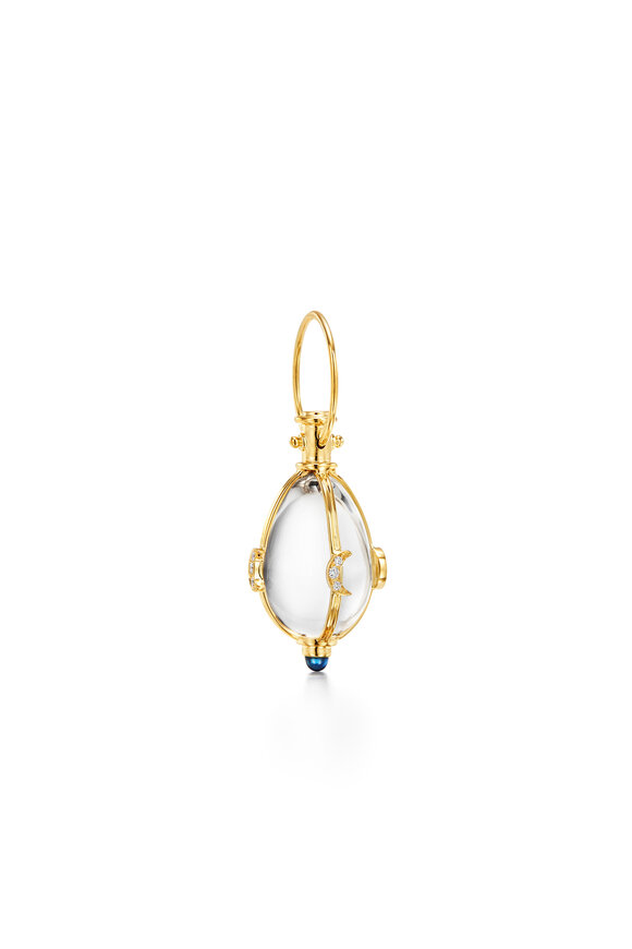 Temple St. Clair - 18K Yellow Gold Lunar Phase Sapphire Amulet