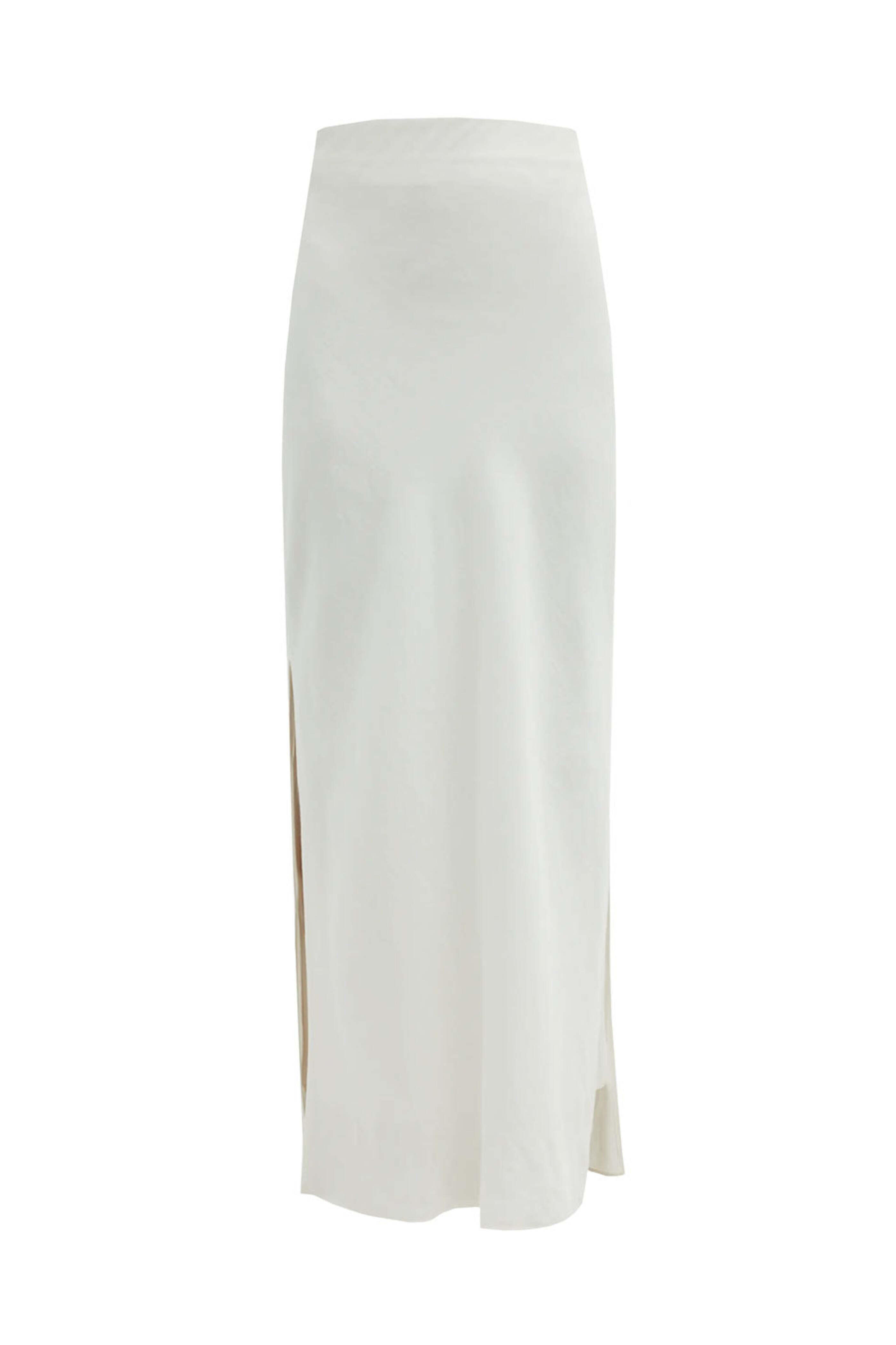 スカート BRUNELLO CUCINELLI Fluid skirt in cotton blend Brunello Cucinelli - Panama Fluid Linen Skirt | Mitchell Stores