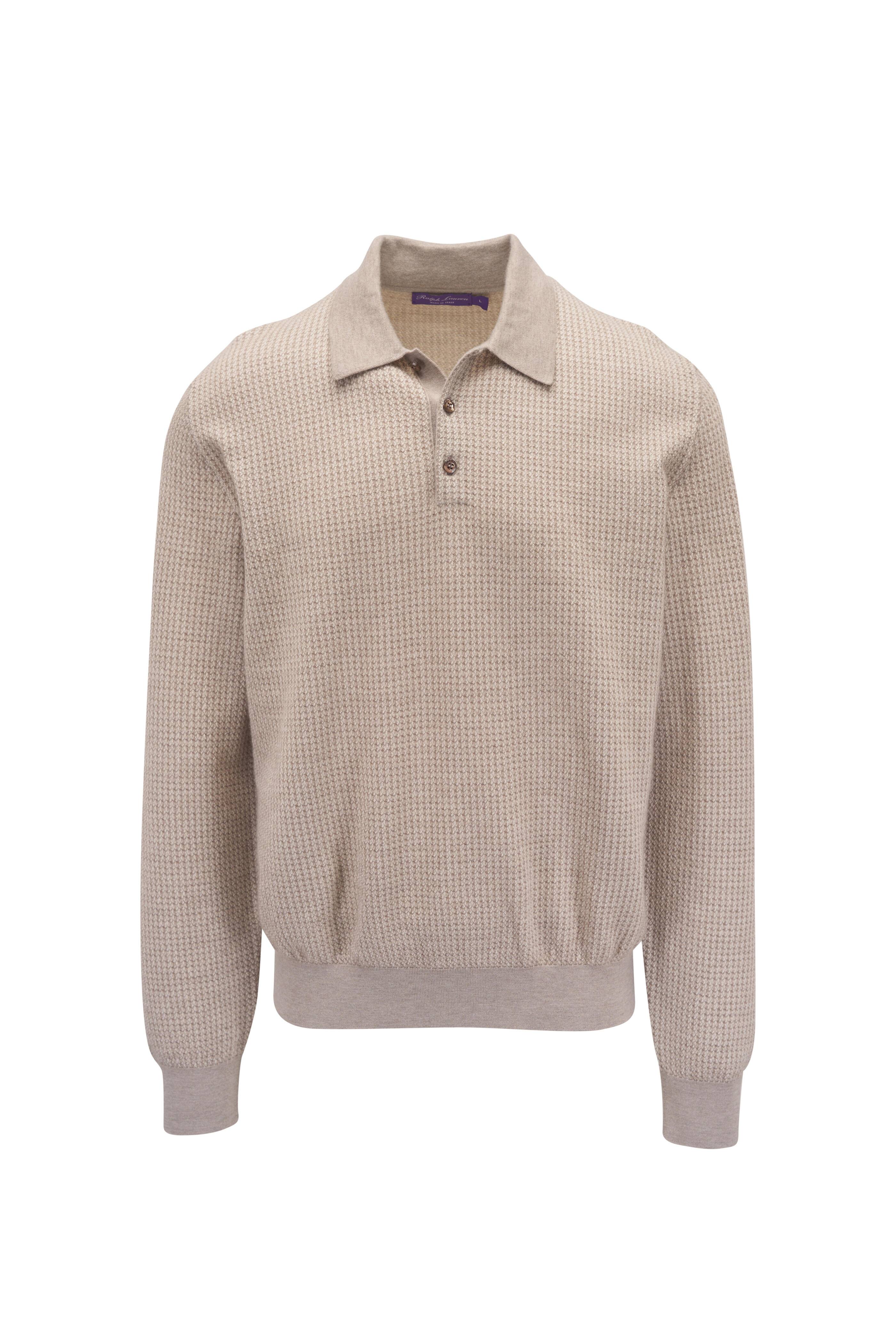 Ralph Lauren Purple Label - Light Brown Cashmere Pullover Sweater