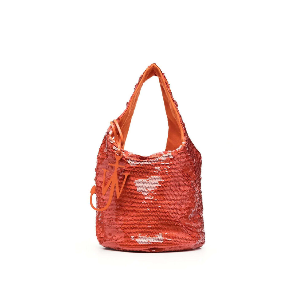 Jw Anderson - Mini Sequin Shopper in Orange | Mitchell Stores