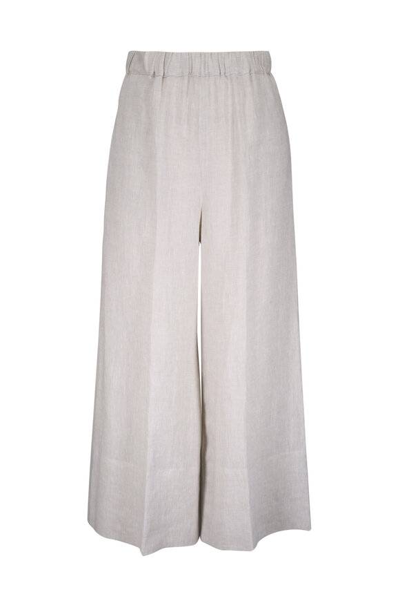 Antonelli Tropea Almond Linen Pant