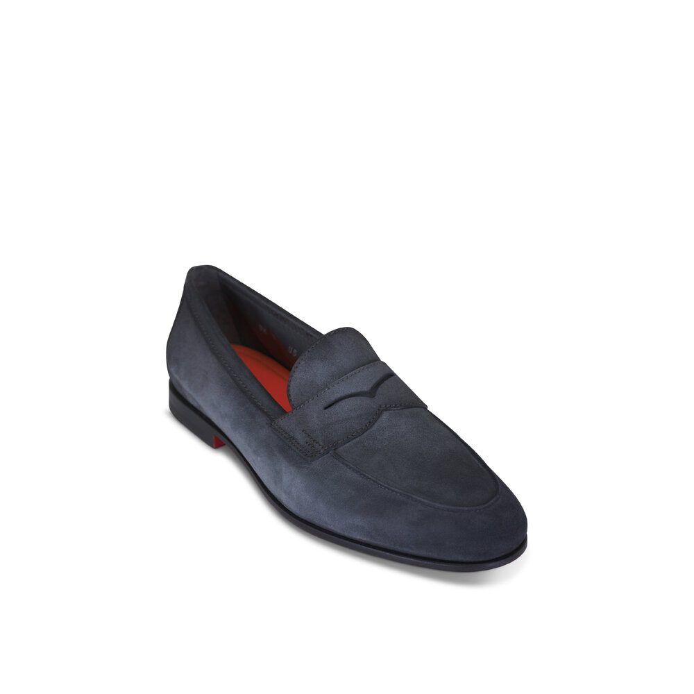 ローファー・オックスフォード SANTONI Sand Suede Yalta Loafers uploading-1420507.jpg