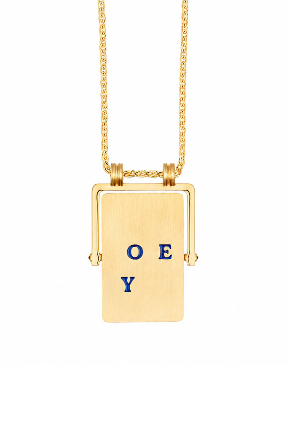 Marie Lichtenberg Medium I love You Spinning Scapular Necklace - view 2