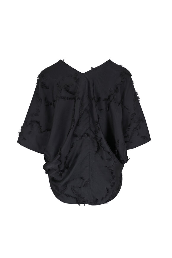 Zero + Maria Cornejo Circle Lotus Coup Black Top - view 2