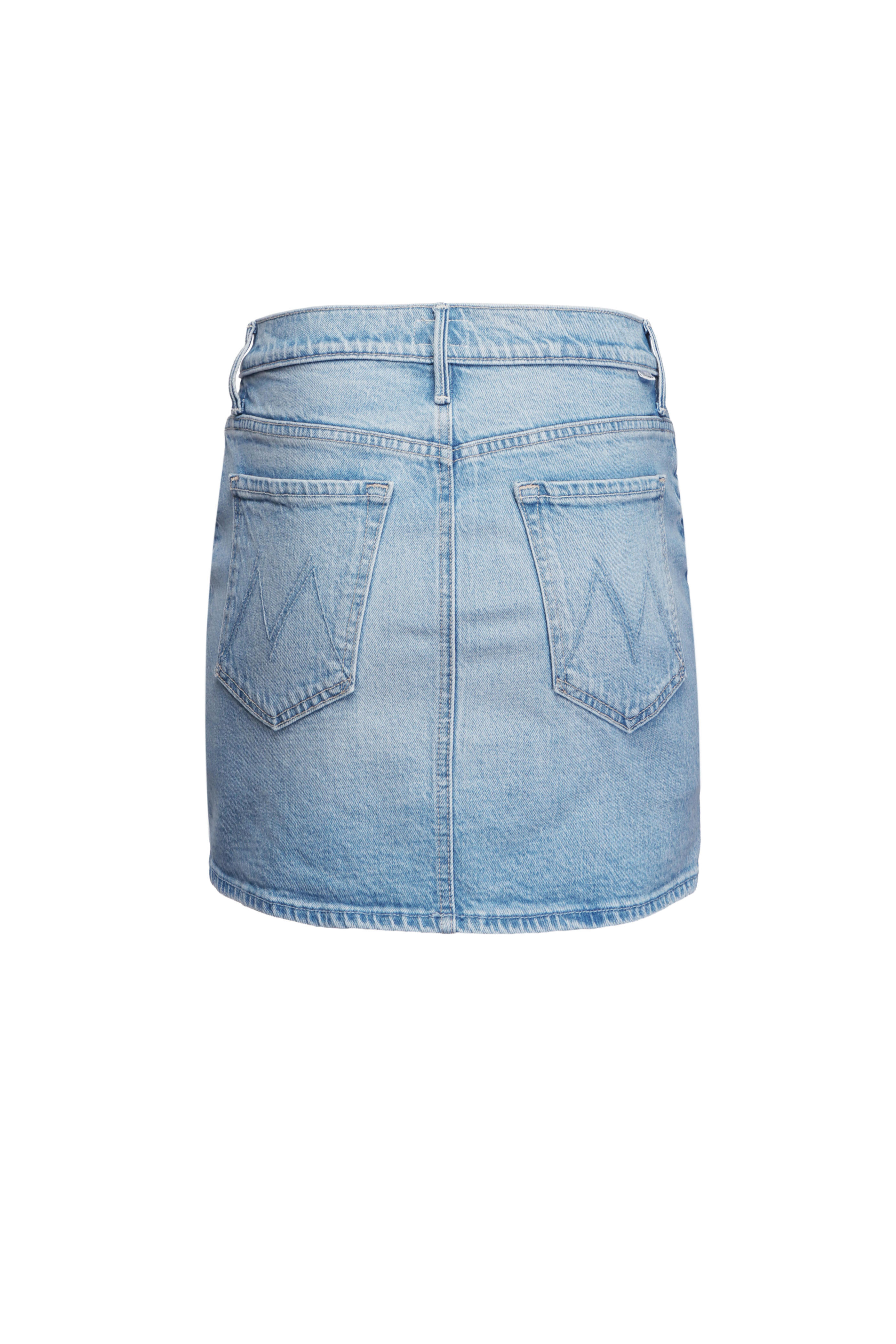 Mother - Vagabond Magic School Bus Wash Denim Mini Skirt