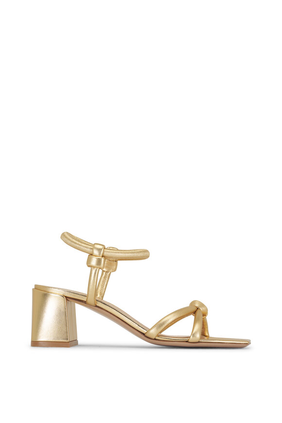 Gianvito Rossi - Juno Mekong Leather Ankle Strap Sandal, 55mm