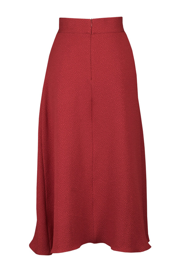 Edeline Lee Plait Carmine Bubble Jacquard Midi Skirt - view 2