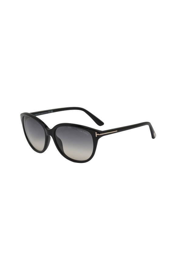 Tom Ford Eyewear - Amarra Polarized Shiny Black Sunglasses