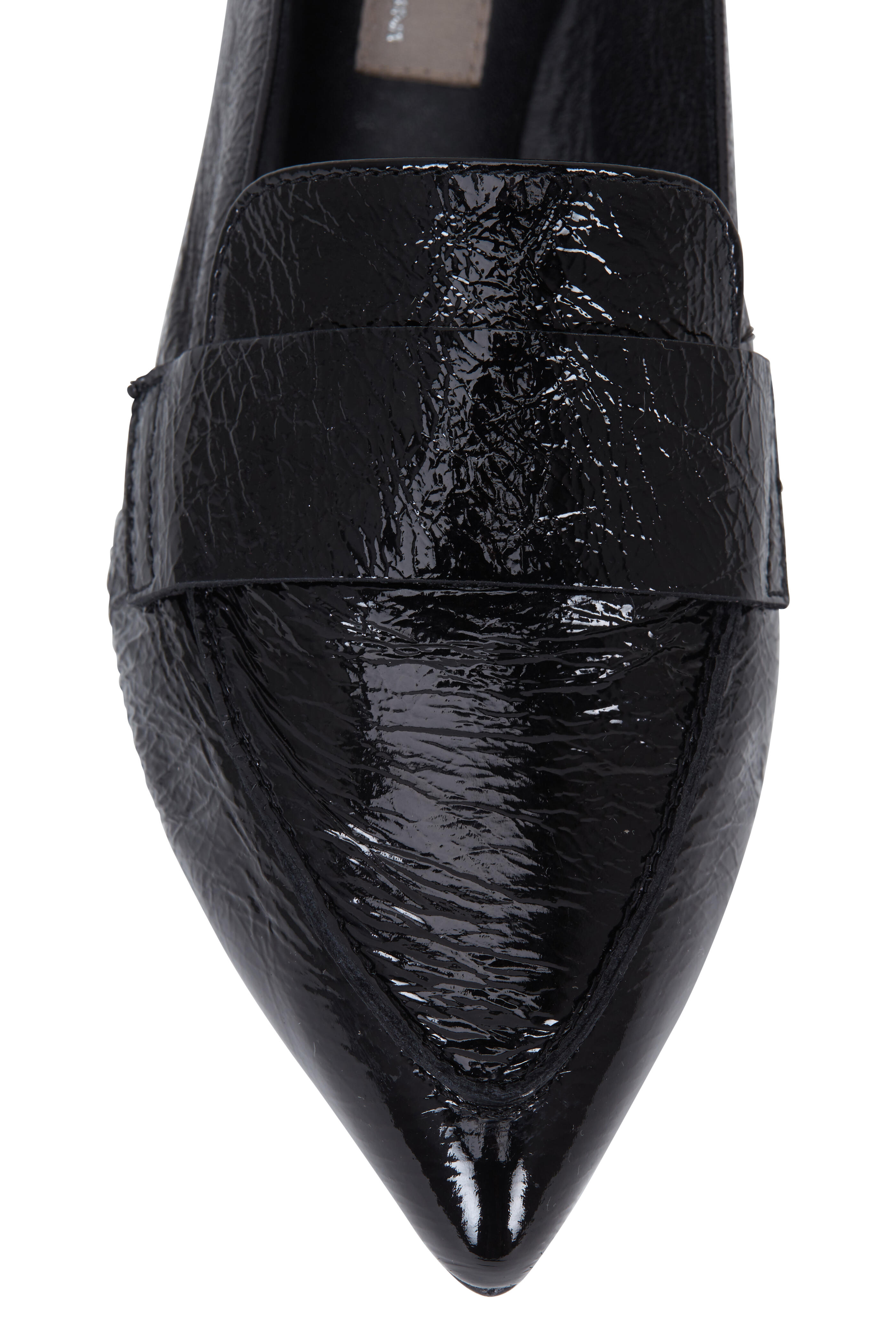 AGL Black Patent Leather Pointed Toe Loafer Mitchell Stores