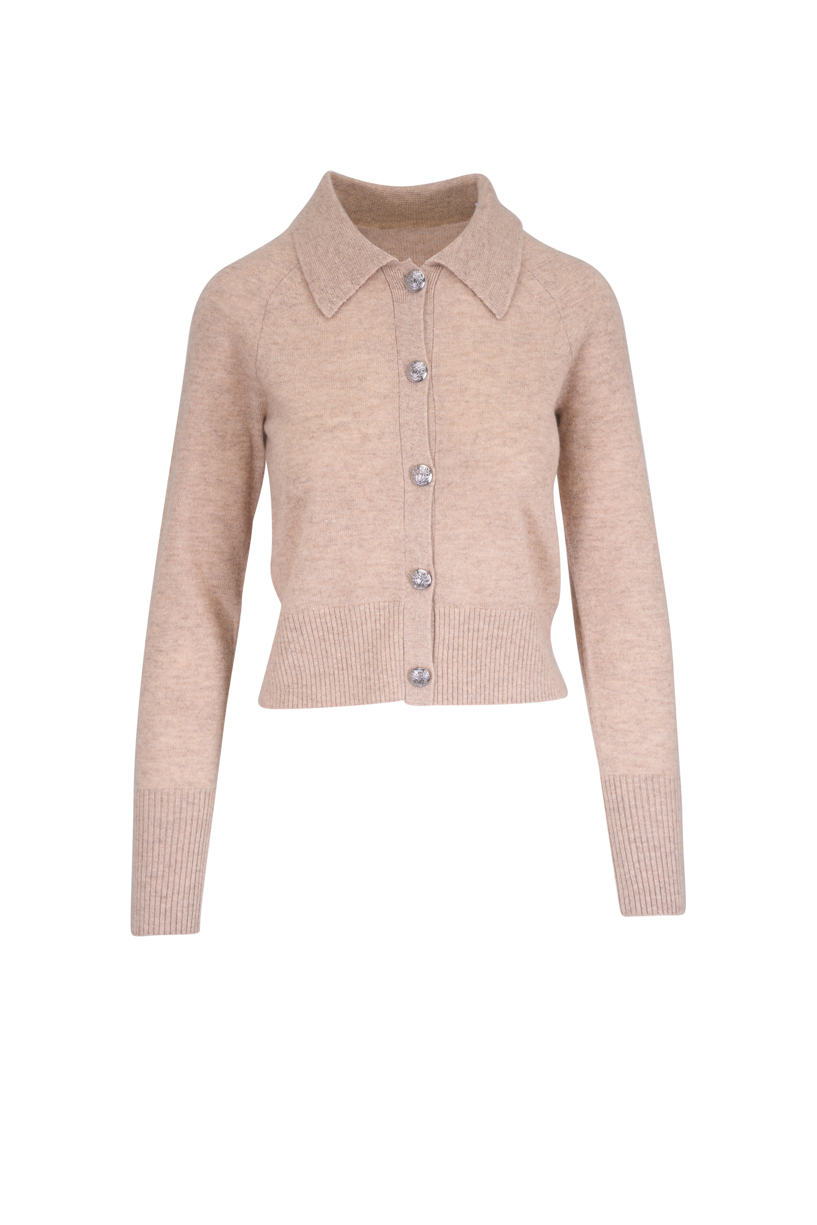 Veronica Beard - Cheshire Oatmeal Heather Cashmere Cardigan