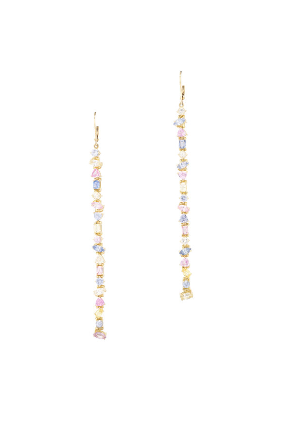 Kimberly McDonald Pastel Sapphire Long Drop Earrings