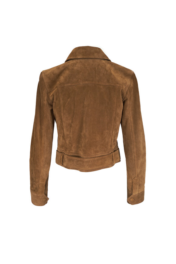 Saint Laurent Brown Vintage Split Leather Jacket - view 3