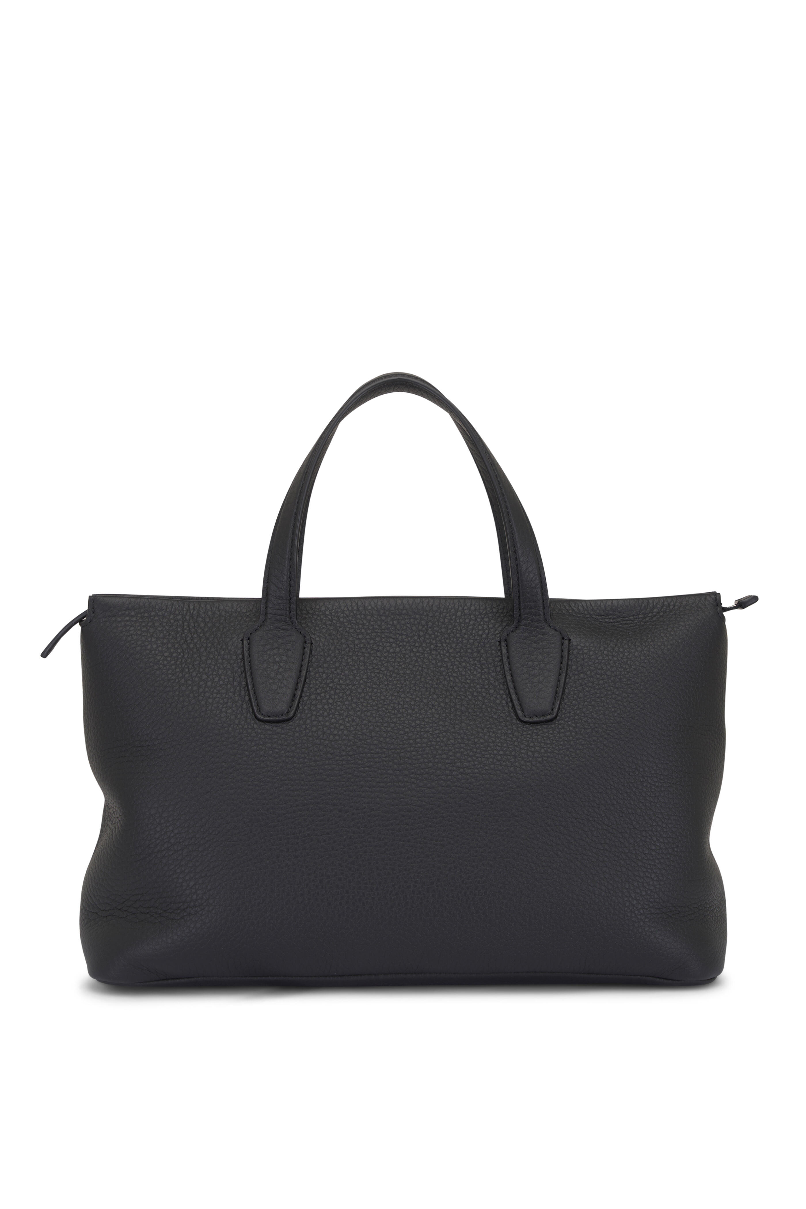 The Row - Marcel Black Ans Leather Top Handle Bag
